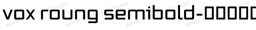 vox roung semibold字体转换